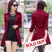 Cardi Katun Lace maroon