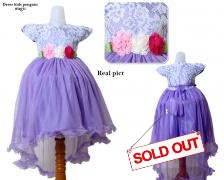 Dress kids pinguin ungu