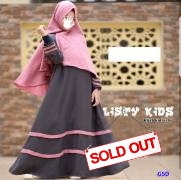 Hijab kids listy grey-hijab kids isti