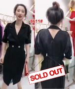 Dress import 8611 hitam