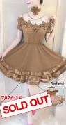 Dress import 7876-1 coklat