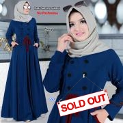 Maxi kancing baletoli navy