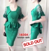 Setelan import 1830 hijau