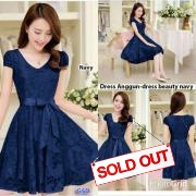 Anggun dress-dress beauty  navy