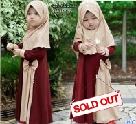 Gamis Nana Kids maroon