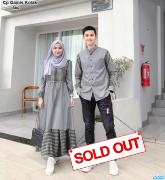 Cp gamis kotak abu