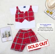 Set kotak fashion merah