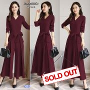 Jumpsuit bella maroon