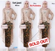 Set jawi brukat mocca