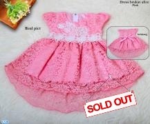Dress brukat alice pink