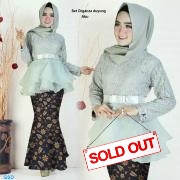 Set organza duyung abu