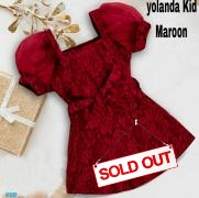Dress Yolanda kids maroon