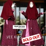 Hijab Vee kids maroon-hijab vivi dot kids