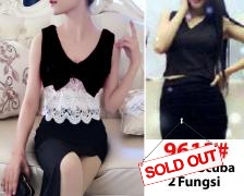 Blouse import 9613 black