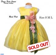 Dress Kids Joane kuning mangga