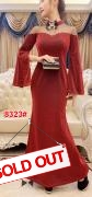 Longdress import 8323 maroon