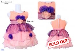 Dress kids haruni peach