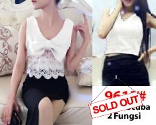 Blouse import 9613 white