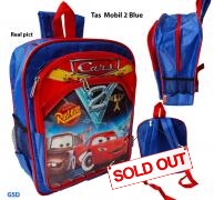 tas anak sekolah ransel anak tk mobil2 BLUE
