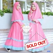 Hijab Asya kids pink-hijab syai