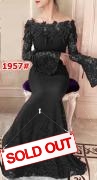 Dress import 1957 hitam
