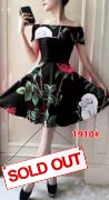 Dress import 1910 hitam