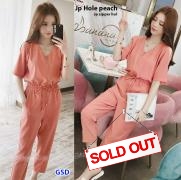 Jp hole peach-jp zipper hol