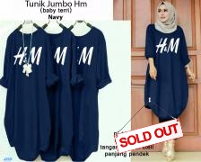 Tunik Jumbo Hm navy