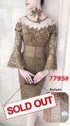 Dress import 7795 coklat