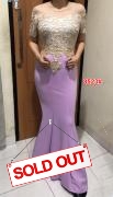 Longdress import 8523 ungu muda
