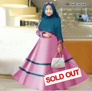 Hijab Listy pink tosca