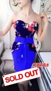 Mini dress kemben 7878 blue