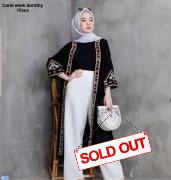 Cardi etnik dorothy hitam