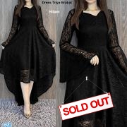 Dress Trisya Brukat Hitam