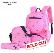 Tas pita dot 3in1 pink