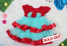Dress kids raini merah