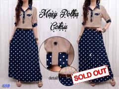 Maxi polka rayon coksu