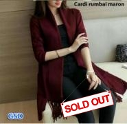 Cardi rumbai maroon