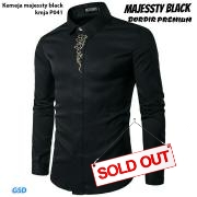Kemeja majessty black-kmja P041