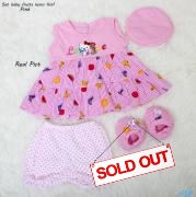 Set bayi fruits kensi 4in1 pink