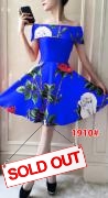 Dress import 1910 biru