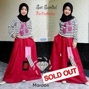 Set sandal kids maroon