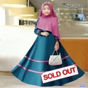 Hijab Listy tosca pink