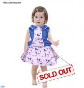 Dress Saten bunga 2813