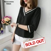 Blouse serena hitam