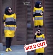 Tunik kotak kuning