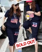 Setelan boston navy
