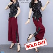 St kulot polka maroon