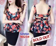 Setelan import 9023 black