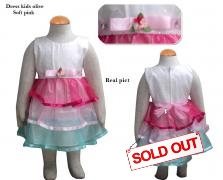 Dress kids olive soft pink